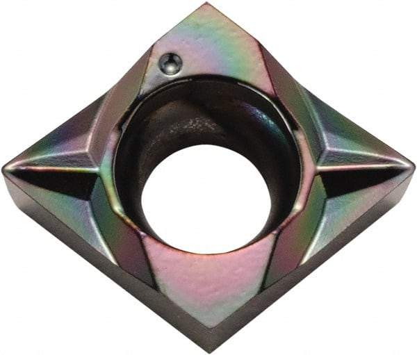 Kyocera - CCGT32502 MFP Grade PDL025 Carbide Turning Insert - Al2O3 Finish, 80° Diamond, 3/8" Inscr Circle, 5/32" Thick, 0.0039" Corner Radius - Benchmark Tooling