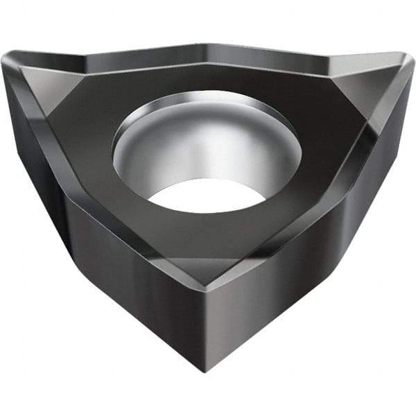 Walter - WCGT1.81.51 MN2 Grade WNN10 Carbide Turning Insert - Proprietary Finish, 80° Trigon, 7/32" Inscr Circle, 3/32" Thick, 0.016" Corner Radius - Benchmark Tooling