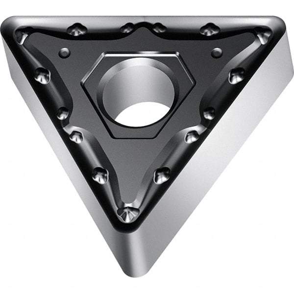 Walter - TNMG332 MM5 Grade WSM10S Carbide Turning Insert - TiALN/Al2O3 Finish, 60° Triangle, 3/8" Inscr Circle, 3/16" Thick, 0.031" Corner Radius - Benchmark Tooling