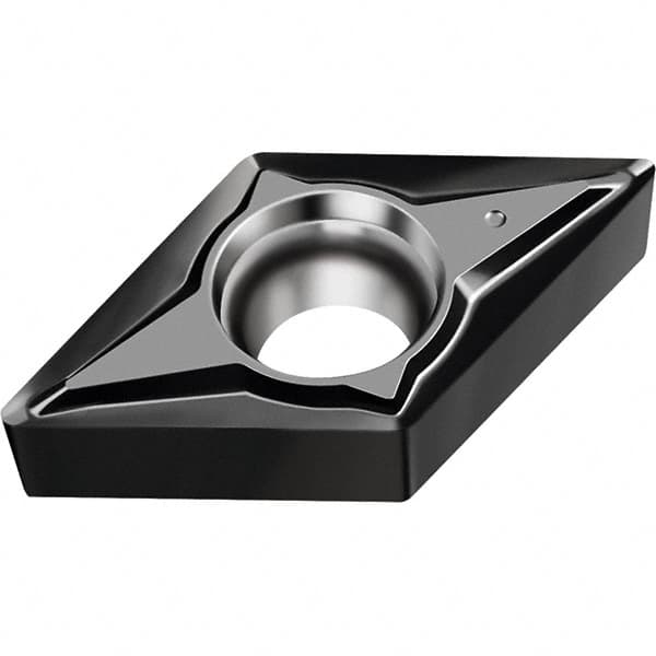 Walter - DCGT21.50.2 FN2 Grade WNN10 Carbide Turning Insert - Proprietary Finish, 55° Diamond, 1/4" Inscr Circle, 3/32" Thick, 0.004" Corner Radius - Benchmark Tooling