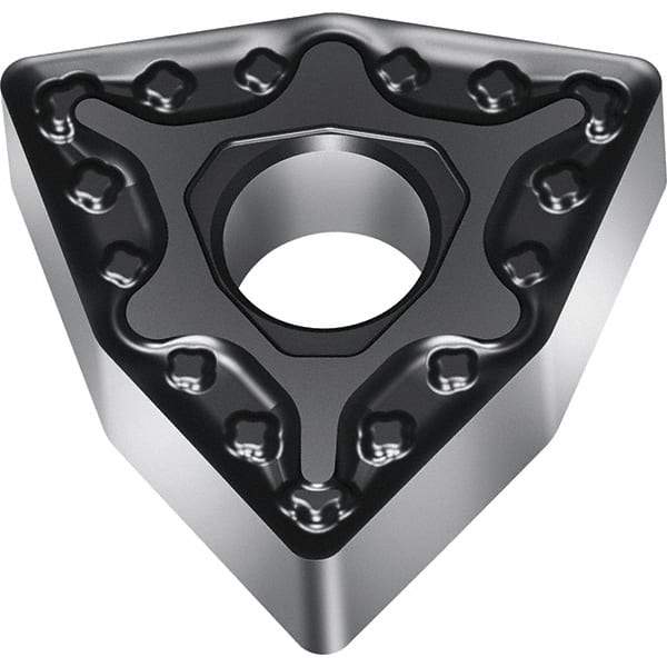 Walter - WNMG434 MM5 Grade WSM30S Carbide Turning Insert - TiALN/Al2O3 Finish, 80° Trigon, 1/2" Inscr Circle, 3/16" Thick, 0.063" Corner Radius - Benchmark Tooling