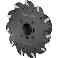 Walter - Arbor Connection, 4mm Cutting Width, 33mm Depth of Cut, 4.92mm Cutter Diam, 1" Hole DIam, 11 Tooth Indexable Slotting Cutter - F5055 Toolholder, SX-4.. Insert, Right Hand Cutting Direction - Benchmark Tooling