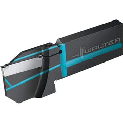 Walter - 32mm Blade Height, 1/4" Blade Width, 110mm OAL, Left Hand Cut, Single End Indexable Cut-Off Blade - 33mm Max Depth of Cut, G1041 Blade, GX Series - Benchmark Tooling