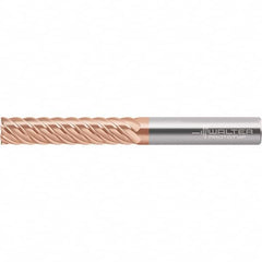 Walter-Prototyp - 10mm, 46mm LOC, 10mm Shank Diam, 100mm OAL, 6 Flute, Solid Carbide Square End Mill - TiAlSiN Finish, Spiral Flute, 50° Helix, Right Hand Cut, Right Hand Flute, Series MC187 - Benchmark Tooling