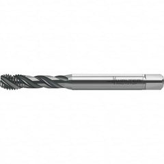 Walter-Prototyp - M10x1.50 Metric 3 Flute 6HX Semi-Bottoming Spiral Flute Tap - High Speed Steel, TiAlN Finish, 100mm OAL, Right Hand Flute, Right Hand Thread, Series TC121 - Benchmark Tooling