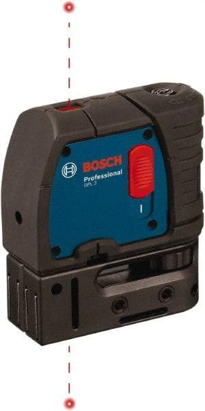 Bosch - 2 Beam 100' Max Range Self Leveling Dot Laser Level - 1/4" at 100' & 1/8" at 30' Accuracy, Battery Included - Benchmark Tooling