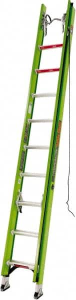 Little Giant Ladder - 20' High, Type IAA Rating, Fiberglass Extension Ladder - 375 Lb Capacity, 18' Working Length - Benchmark Tooling