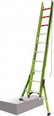 Little Giant Ladder - 20' High, Type IAA Rating, Fiberglass Extension Ladder - 375 Lb Capacity, 18' Working Length - Benchmark Tooling