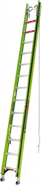 Little Giant Ladder - 28' High, Type IAA Rating, Fiberglass Extension Ladder - 375 Lb Capacity, 24' Working Length - Benchmark Tooling