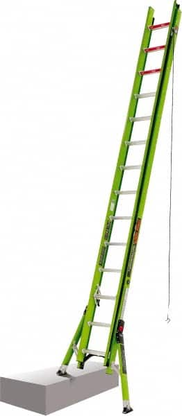 Little Giant Ladder - 28' High, Type IAA Rating, Fiberglass Extension Ladder - 375 Lb Capacity, 24' Working Length - Benchmark Tooling