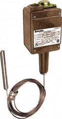 Barksdale - 50 to 250°F Remote Mount Temperature Switch - 3/8 x 4-15/32 Capillary, Copper, ±1% of mid-60% of F.S. - Benchmark Tooling