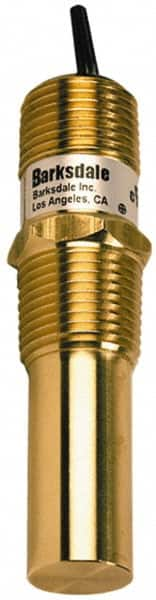 Barksdale - 50 to 300°F Bi-Metal Compact Switch - 1/2" NPT, 11/16 x 1-1/2 Rigid Stem, Brass, ±10°F - Benchmark Tooling