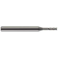 Harvey Tool - 3/32", 0.279" LOC, 1/8" Shank Diam, 1-1/2" OAL, 4 Flute, Solid Carbide Square End Mill - Exact Industrial Supply
