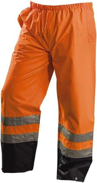 OccuNomix - Size L, High Visibility Yellow, Rain Pants - 2 Pockets, Open Ankle - Benchmark Tooling