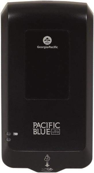 Georgia Pacific - 1000 to 1200 mL Foam Hand Sanitizer Dispenser - Automatic Operation, Plastic, Wall Mounted, Black - Benchmark Tooling