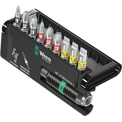 Wera - Power & Impact Screwdriver Bit Sets Point Type: Phillips; Pozidriv; Slotted Tool Type: Phillips; Pozidriv; Slotted - Benchmark Tooling