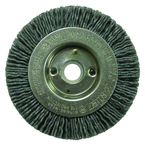 3" Diameter - 1/2 - 3/8" Arbor Hole - Abrasive Nylon Straight Nylox Wheel - Benchmark Tooling