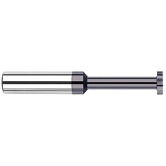 Harvey Tool - 1/4" Cut Diam, 1.4mm Cut Width, 1/4" Shank, Straight-Tooth Woodruff Keyseat Cutter - Exact Industrial Supply