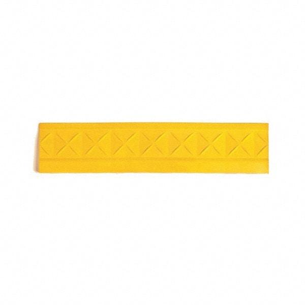 Ergo Advantage - 18" Long x 4" Wide x 1" Thick, Anti-Fatigue Modular Matting Anti-Fatigue Flooring - Female, 1 Interlocking Side, Yellow, For Dry Areas - Benchmark Tooling