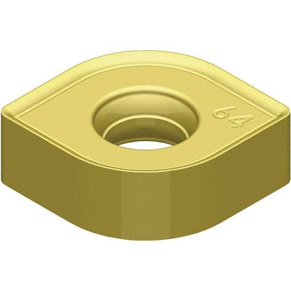 Kennametal - SNHJ120660 Grade KCSM40 Carbide Milling Insert - TiN Finish, 4.52mm Thick, 1/2" Inscribed Circle, 6mm Corner Radius - Benchmark Tooling