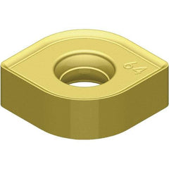 Kennametal - SNHJ446 Grade KCSM40 Carbide Milling Insert - TiN Finish, 4.52mm Thick, 1/2" Inscribed Circle, 2.4mm Corner Radius - Benchmark Tooling