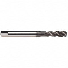 Emuge - 10-32 UNF 4 Flute BT Bottoming Spiral Flute Tap - High Speed Steel, GLT-1 Finish, 2.756" OAL, Right Hand Flute, Right Hand Thread, Series Enorm Z/E - Exact Industrial Supply