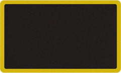Smart Step - 5' Long x 3' Wide, Dry Environment, Anti-Fatigue Matting - Black with Yellow Borders, Urethane with Urethane Sponge Base, Beveled on All 4 Sides - Benchmark Tooling