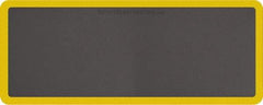 Smart Step - 5' Long x 2' Wide, Dry Environment, Anti-Fatigue Matting - Gray with Yellow Borders, Urethane with Urethane Sponge Base, Beveled on All 4 Sides - Benchmark Tooling