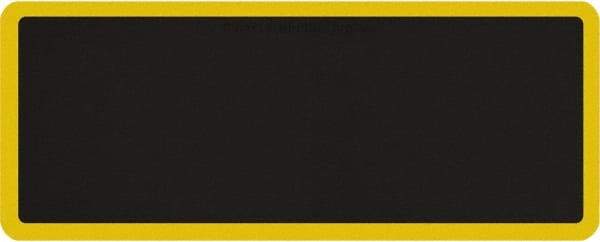 Smart Step - 5' Long x 2' Wide, Dry Environment, Anti-Fatigue Matting - Black with Yellow Borders, Urethane with Urethane Sponge Base, Beveled on All 4 Sides - Benchmark Tooling