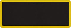 Smart Step - 5' Long x 2' Wide, Dry Environment, Anti-Fatigue Matting - Black with Yellow Borders, Urethane with Urethane Sponge Base, Beveled on All 4 Sides - Benchmark Tooling