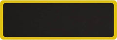 Smart Step - 6' Long x 2' Wide, Dry Environment, Anti-Fatigue Matting - Black with Yellow Borders, Urethane with Urethane Sponge Base, Beveled on All 4 Sides - Benchmark Tooling