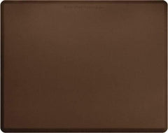 Smart Step - 5' Long x 4' Wide, Dry Environment, Anti-Fatigue Matting - Brown with Yellow Borders, Urethane with Urethane Sponge Base, Beveled on All 4 Sides - Benchmark Tooling