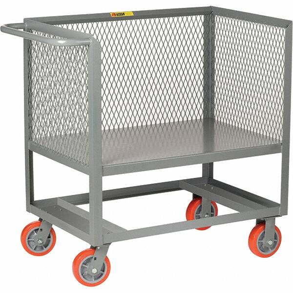 Little Giant - 2,000 Lb Capacity, 1 Shelf, Platform Truck - 53" Long x 30" Wide x 40" High - Benchmark Tooling