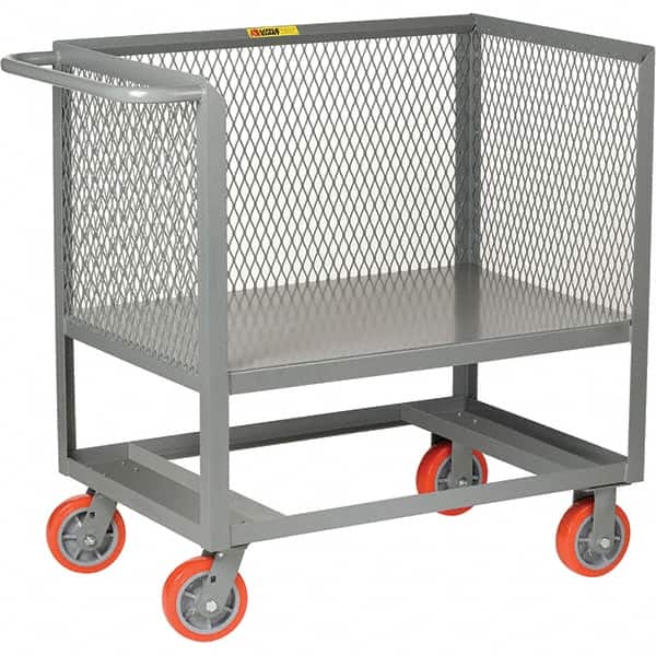 Little Giant - 2,000 Lb Capacity, 1 Shelf, Platform Truck - 41" Long x 24" Wide x 40" High - Benchmark Tooling