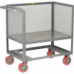 Little Giant - 2,000 Lb Capacity, 1 Shelf, Platform Truck - 53" Long x 30" Wide x 40" High - Benchmark Tooling