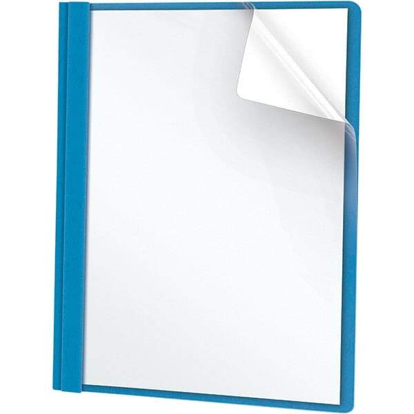 UNIVERSAL - 11" Long x 8-1/2" Wide Report Cover with Tang/Prong Binding - Light Blue - Benchmark Tooling