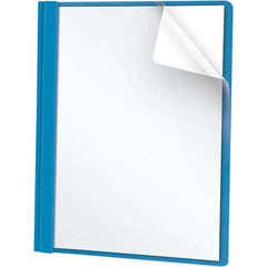 UNIVERSAL - 11" Long x 8-1/2" Wide Report Cover with Tang/Prong Binding - Light Blue - Benchmark Tooling