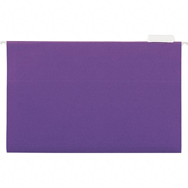 UNIVERSAL - 9-1/2x11-3/4", Legal, Violet, Hanging File Folder - 11 Point Stock, 1/5 Tab Cut Location - Benchmark Tooling