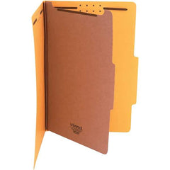 UNIVERSAL - 15 x 10-3/8", Legal, Yellow, Classification Folders with Top Tab Fastener - 25 Point Stock, Right of Center Tab Cut Location - Benchmark Tooling