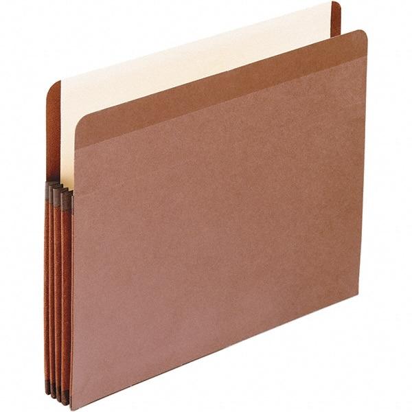 Pendaflex - 11-3/4 x 9-1/2", Letter Size, Brown, Expandable File Folders with Drop Front & End Tab Pocket - Straight Tab Cut Location - Benchmark Tooling