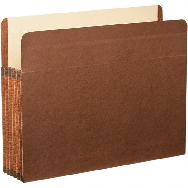 Pendaflex - 11-3/4 x 9-1/2", Letter Size, Brown, Expandable File Folders with Drop Front & End Tab Pocket - Straight Tab Cut Location - Benchmark Tooling