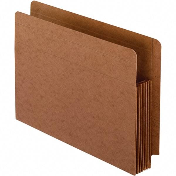 Pendaflex - 12-3/4 x 9-1/2", Letter Size, Brown, Expandable File Folders with Drop Front & End Tab Pocket - Straight Tab Cut Location - Benchmark Tooling