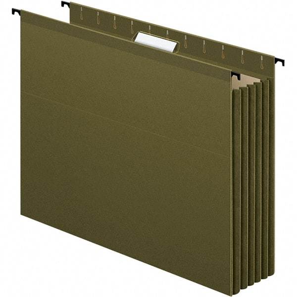 Pendaflex - 12-51/64 x 9-51/64", Letter Size, Standard Green, Hanging Data Binders - 1/5 Tab Cut Location - Benchmark Tooling