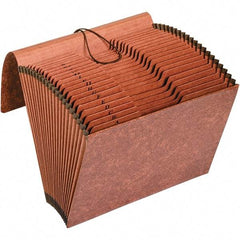Pendaflex - 12 x 10", Letter Size, Brown, Expandable File Folders with Elastic Cord Closure - 1/3 Tab Cut Location - Benchmark Tooling