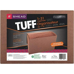 SMEAD - 15 x 10", Legal, Redrope, 1-31 Indexed Expanding Files - Assorted Tab Cut Location - Benchmark Tooling