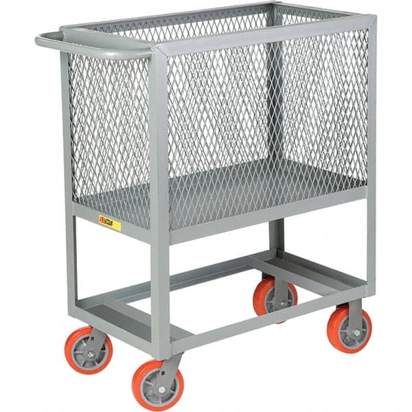 Little Giant - 2,000 Lb Capacity, 1 Shelf, Platform Truck - 41" Long x 24" Wide x 40" High - Benchmark Tooling