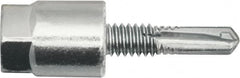 Powers Fasteners - 3/8" Zinc-Plated Steel Vertical (End Drilled) Mount Threaded Rod Anchor - 1/4" Diam x 1" Long, Hex Head, 4,690 Lb Ultimate Pullout, For Use with Steel - Benchmark Tooling