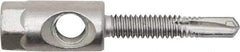 Powers Fasteners - 3/8" Zinc-Plated Steel Dual (Cross & End Drilled) Mount Threaded Rod Anchor - 1/4" Diam x 1-1/2" Long, Hex Head, 4,690 Lb Ultimate Pullout, For Use with Steel - Benchmark Tooling