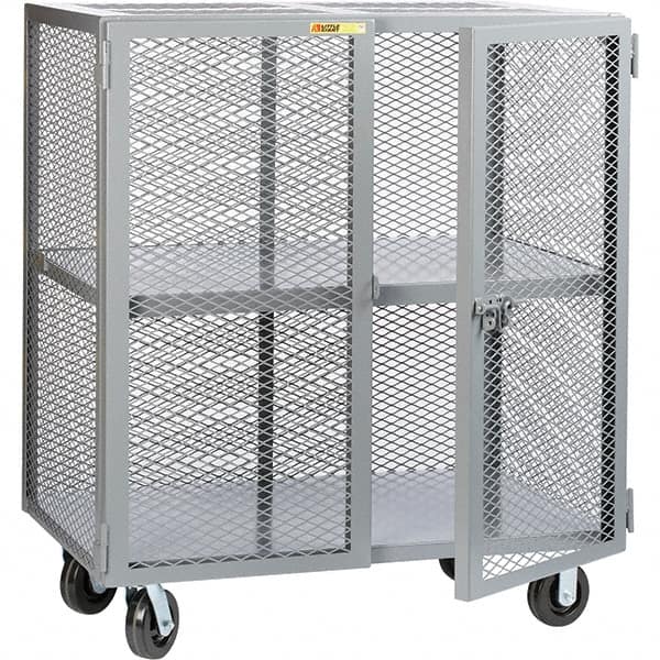 Little Giant - 1 Shelf Mobile Storage Cabinet - Steel, 73" Wide x 33" Deep x 57" High - Benchmark Tooling