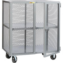 Little Giant - 1 Shelf Mobile Storage Cabinet - Steel, 49" Wide x 27" Deep x 57" High - Benchmark Tooling